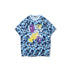 Bathing Ape T-Shirt Summer Camouflage Shading T-shirt Cartoon Anime Short Sleeve