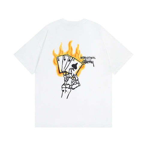 Stussy T-Shirts Casual Loose Couple T-Shirts