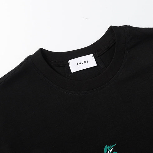 Rhude T-shirt Sailing Coconut Tree Print Short Sleeve T-shirt