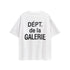 Gallery Dept T-shitrs Vintage Printed Summer plus Size Men and Women Short Sleeve