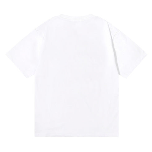 Rhude T-shirt Wheat Ear Sunset Beach Pattern Printed Short Sleeve T-shirt