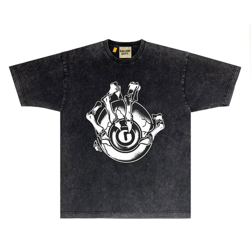 Gallery Dept T Shirts Tee Shirt Washed and Worn Short Sleeve T-shirt Blouse