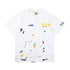 Gallery Dept T-Shirt Hand Painted Color Graffiti Print Short Sleeve T-Shirt