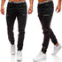 Frosted Zipper Design Casual Jeans