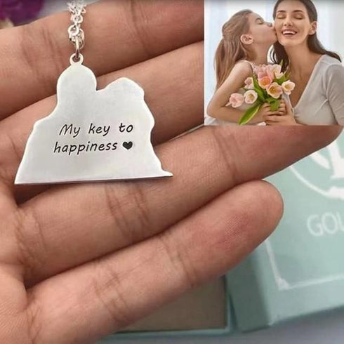 3D Laser Engraved Custom Photo Pet Memorial Pendant