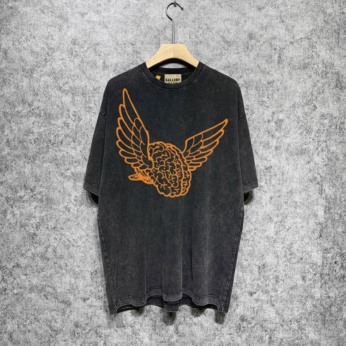 Gallery Dept T Shirts Tee Shirt Washed and Worn Short Sleeve T-shirt Blouse