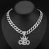 Crowned CEO Iced Out Pendant Necklace