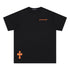 Chrome Heart T Shirts Cross Leather Print Short Sleeve T-Shirt Loose