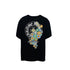 Chrome Heart T Shirts Cross Leather Print Short Sleeve T-Shirt Loose