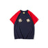 Bathing Ape T-Shirt Summer Casual Loose plus Size Raglan Sleeve Color Matching T-shirt