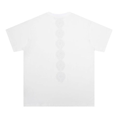 Chrome Heart T Shirts Crowe Cross Print Short Sleeve T-Shirt Loose