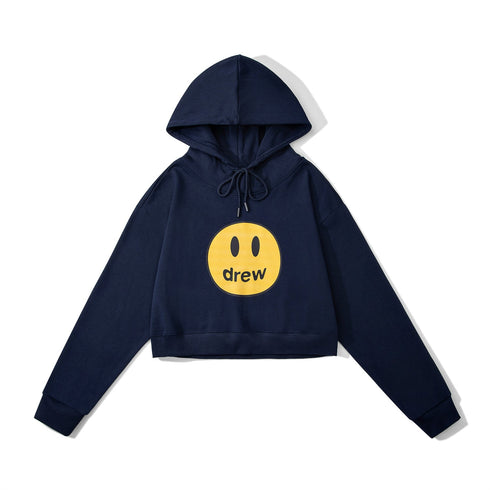 Drew House Hoodie Classic Logo Short Hoodie For Girls