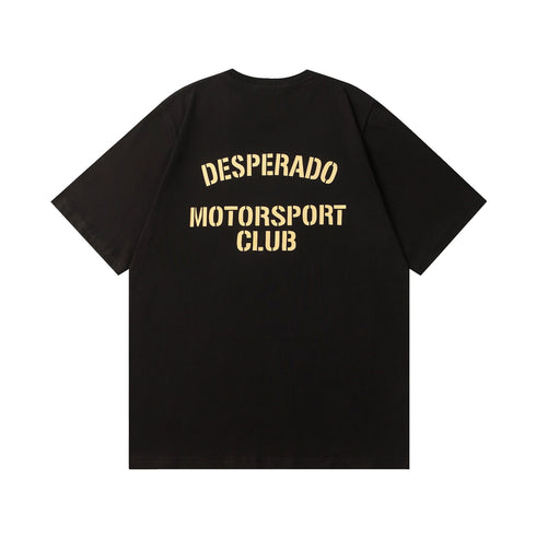 Rhude T-shirt Racing Club Alphabet Slogan Printed Short Sleeve T-shirt