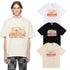 Rhude T-shirt Micro Label Castle Letter Logo Pattern Short Sleeve T-shirt Loose