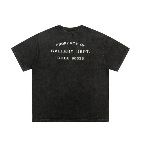 Gallery Dept T-shitrs High Street Printed Letter Short Sleeve Men and Women