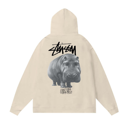 Stussy Hoodie Fall/Winter Fleece Hooded Sweater