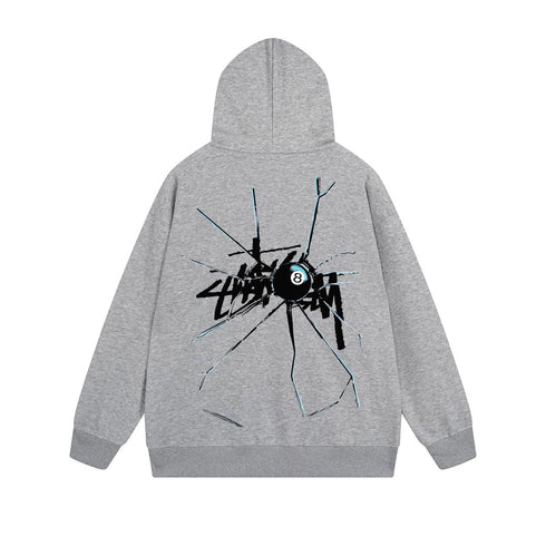 Stussy Hoodie Zip Cardigan Hooded Sweater