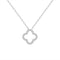 VVS 925 Sterling Silver Moissanite Hollow C Necklace