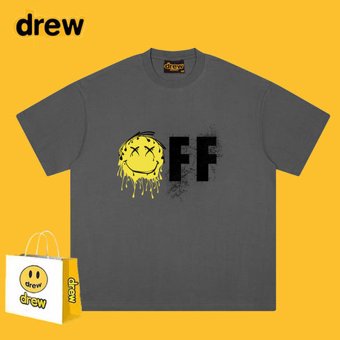 Drew T-shirts Short-Sleeved T-shirt Smiley Face