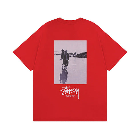 Stussy T-Shirts Casual Loose Couple T-Shirts