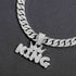 Crowned King Iced Out Cuban Pendant Necklace