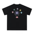 Chrome Heart T Shirts Cross Leather Print Short Sleeve T-Shirt Loose