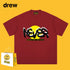 Drew T-shirts Smiley Face Short Sleeve Loose round Neck Short Sleeve