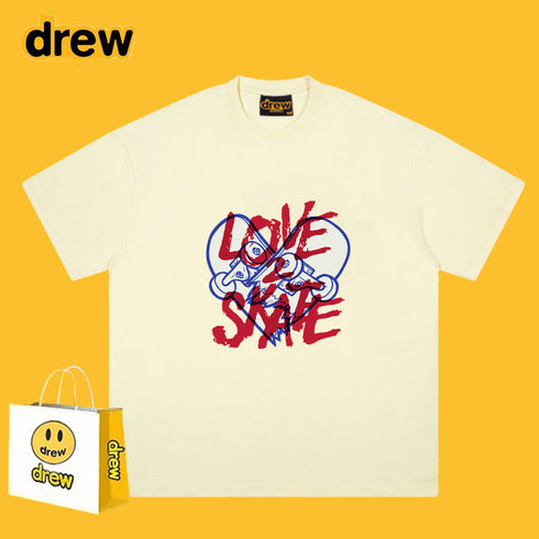 Drew T-shirts Cotton Short Sleeve Short Sleeve T-shirt Loose
