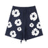 Denim Tears Outfit:T-shirt/Shorts (Separate Purchase Options) Puff Print Short Sleeve T-shirt Loose Couple Shorts Suit