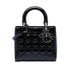 Lady Dior Bag Cannage Quilt Patent Medium