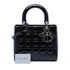 Lady Dior Bag Cannage Quilt Patent Medium
