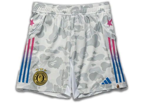 adidas x BAPE Football Slim Shorts White