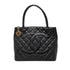 Medallion Tote Quilted Caviar