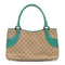 Vintage Zip Tote GG Canvas with Leather Medium