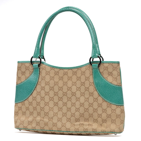 Vintage Zip Tote GG Canvas with Leather Medium