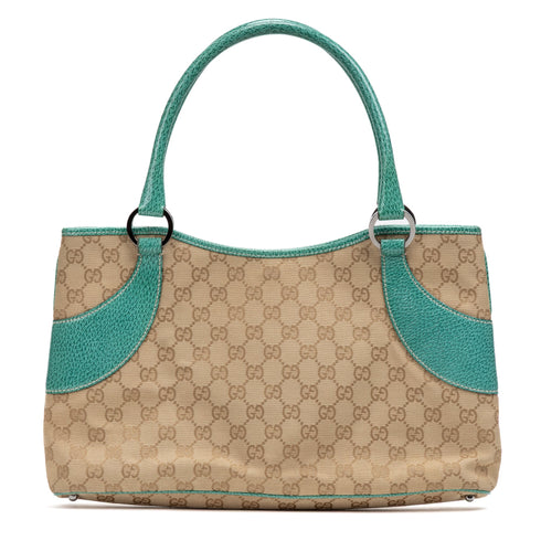 Vintage Zip Tote GG Canvas with Leather Medium