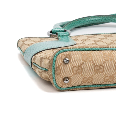 Vintage Zip Tote GG Canvas with Leather Medium