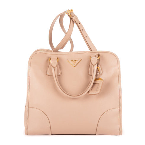Convertible Shopping Tote Saffiano Leather Large
