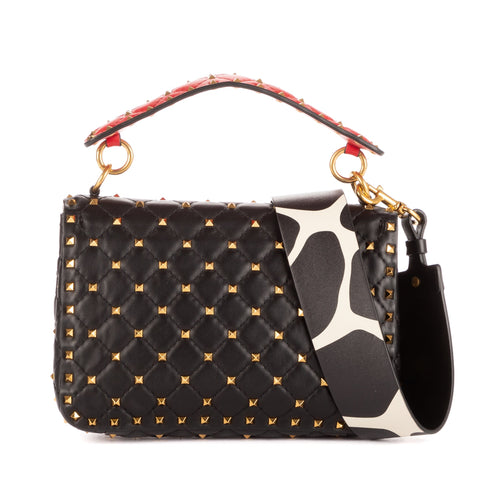 Rockstud Spike Flap Bag Quilted Leather Medium