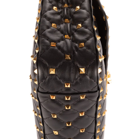 Rockstud Spike Flap Bag Quilted Leather Medium