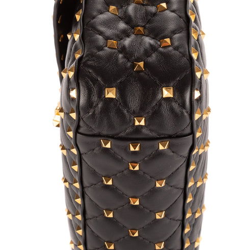 Rockstud Spike Flap Bag Quilted Leather Medium