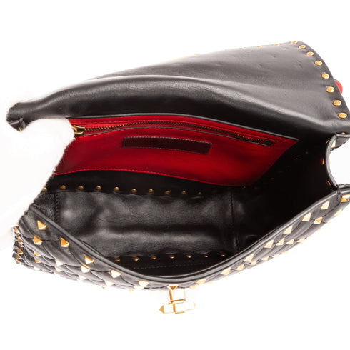 Rockstud Spike Flap Bag Quilted Leather Medium