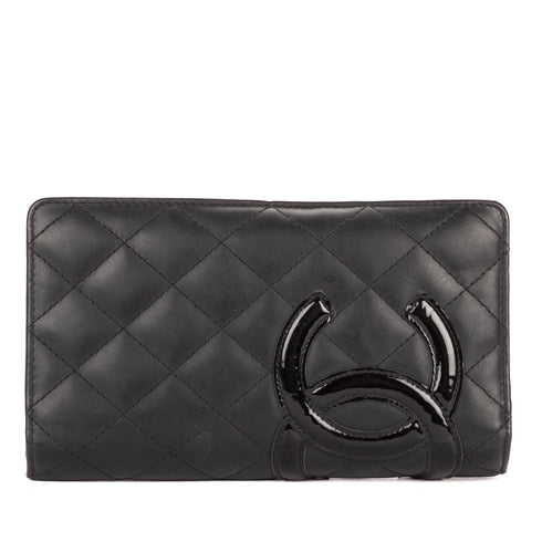 Cambon Bifold Wallet Quilted Lambskin Long