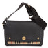 Note Crossbody Bag Leather with Vintage Check Canvas Medium