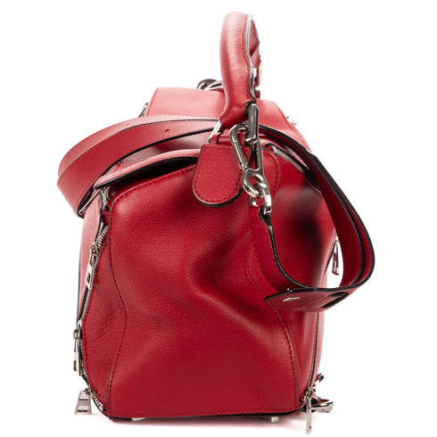Puzzle Bag Zipper Embellished Leather Medium