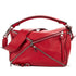 Puzzle Bag Zipper Embellished Leather Medium