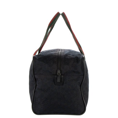 Web Carry On Duffle Bag GG Canvas Large