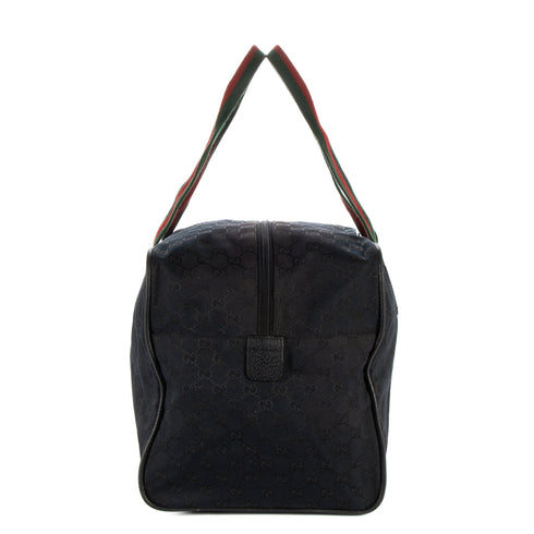 Web Carry On Duffle Bag GG Canvas Large