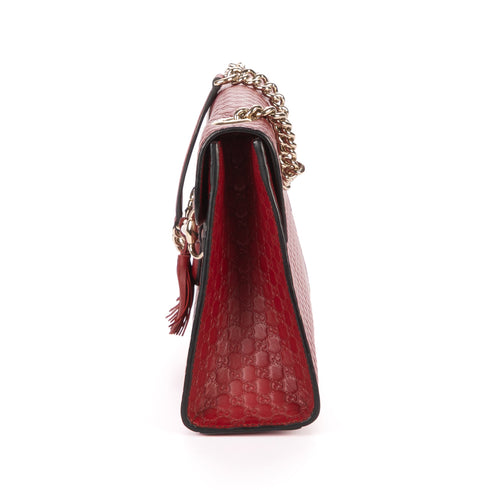 Emily Chain Flap Bag Microguccissima Leather Medium