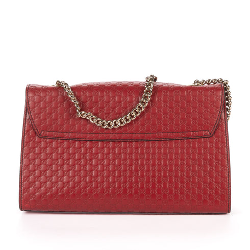 Emily Chain Flap Bag Microguccissima Leather Medium